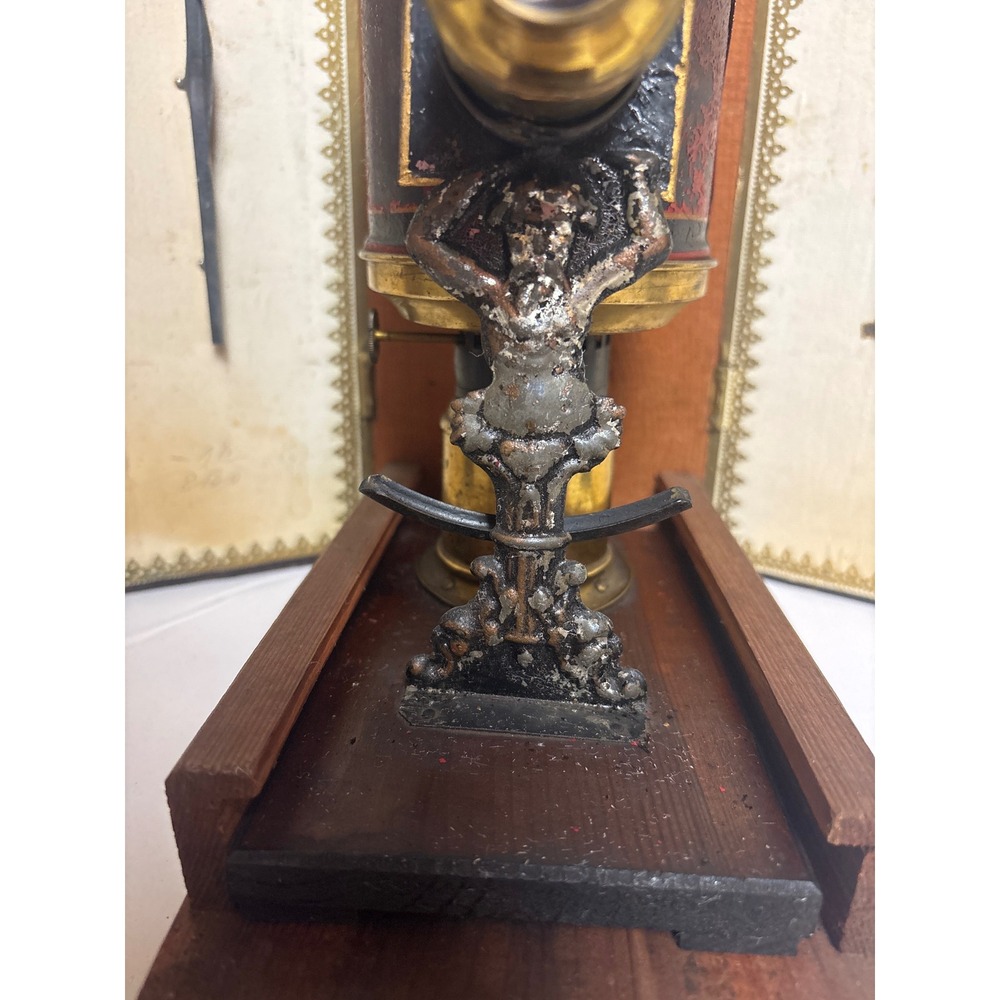 Antique Lanterna Magica Magic Lantern German Projector Set with Glass Slides Box - Picture 10 of 16